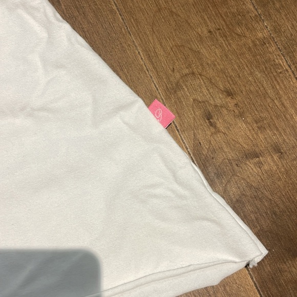 Pink brand white halter cotton dress - Picture 3 of 4